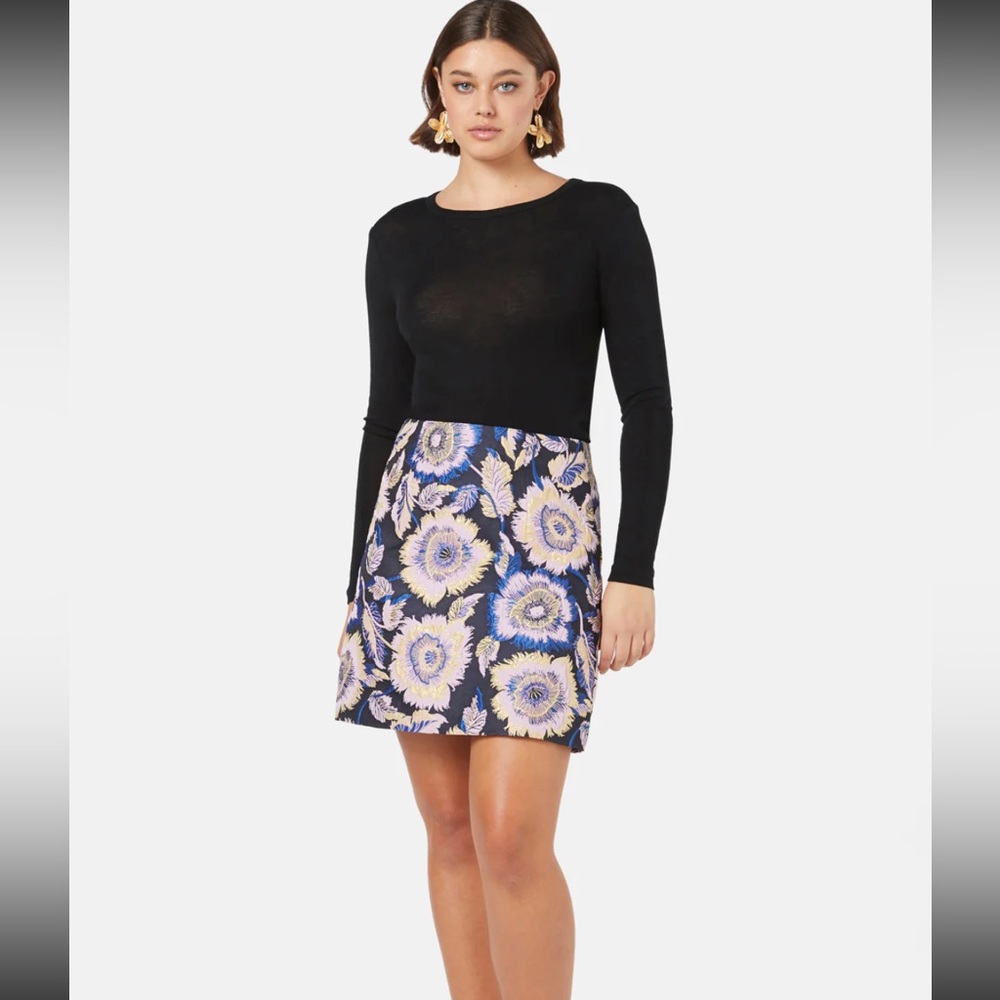 Gorman wonderbloom jacquard mini skirt US 10 NWT